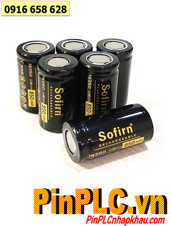 SOFIRN 18350; Pin sạc SOFIRN 18350 lithium 3.7v 850mAh chính hãng /Loại đầu BẰNG Flattop